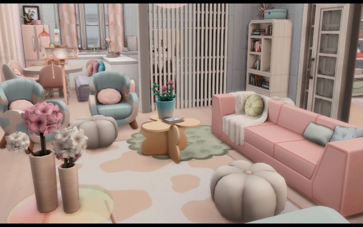 【马卡龙色公寓】定格Nocc by Tija 模拟人生4截图