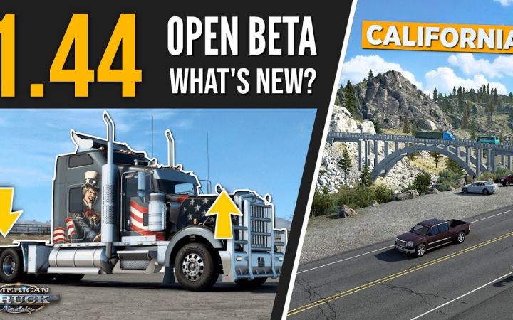 【YouTube】美卡1.44公开测试版|American Truck Simulator - Open Beta 1.44 | Toast截图