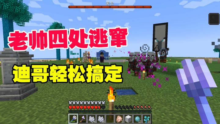 我的世界匠魂3：欢迎太热烈了，老帅四处逃窜，迪哥后撤轻松搞定截图