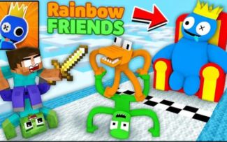 怪物学院1711集丨彩虹朋友挑战Challenge vs Monster丨我的世界动画