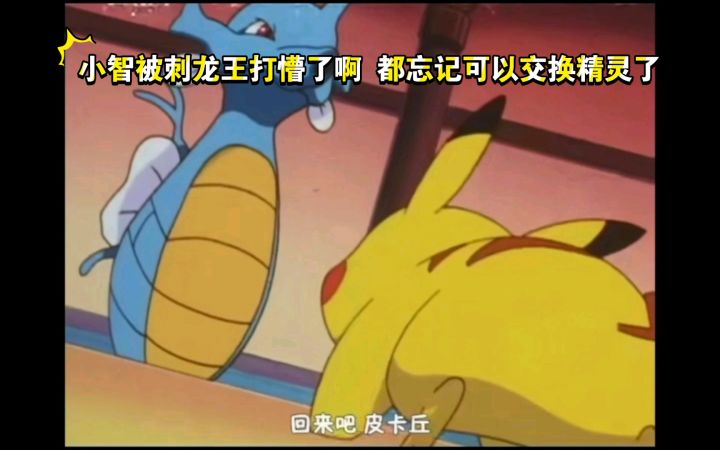 精灵宝可梦 烟墨道馆初战 小智被刺龙王打懵了啊 都忘记可以交换精灵了截图
