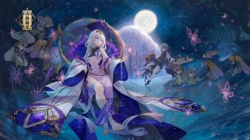 结月相伴 《山海镜花》镜灵常羲剧情CG“常羲沐月”正式公开