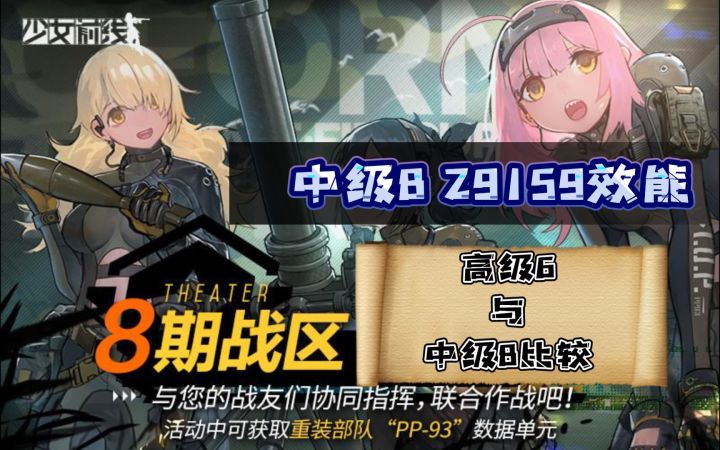 《少女前线》第八次战区 高级6与中级8（29159效能参考）得分比较（4.18）截图