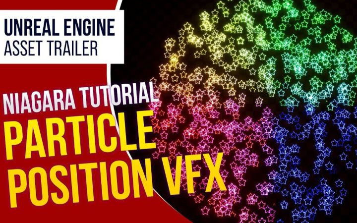 在虚幻引擎5中使用彩粒子位置表达式创建彩色球体效果 | 5分钟VFX教程截图