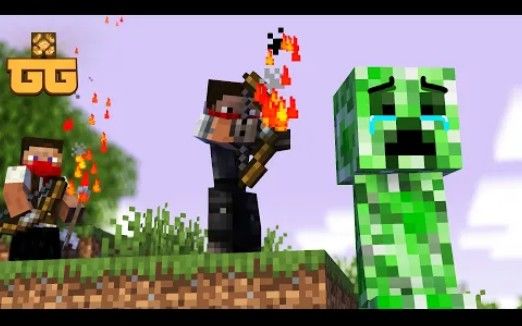 怪物学院:宝宝苦力怕的生活动画(第一部分 Part 1)悲伤我的世界动画 sad Minecraft Animation截图