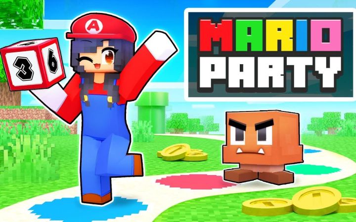 【Aphmau】我的世界|马里奥派对Playing Super MARIO PARTY In Minecraft!截图