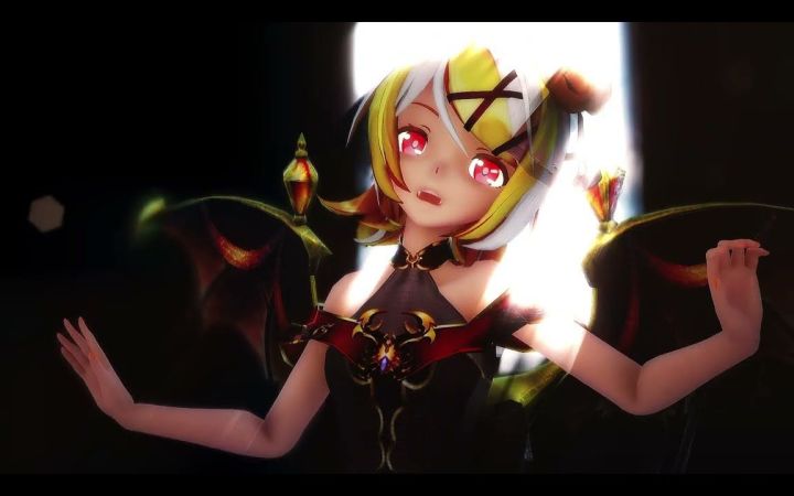 【MMD】対象a【鏡音リン】【搬运】截图