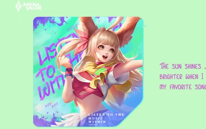 【AOV传说对决】芽芽(瑶)主题曲 Listen to the music within截图