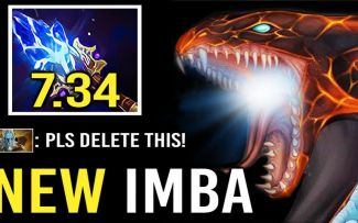 Resolut1on三号位双头龙，7.34版本纷争+A杖VS幻影长矛手【DOTA2】