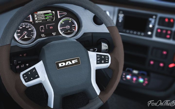 【YouTube】欧卡2mod_达夫XF106仪表改进|ETS2 1.45 DAF XF 106 Improved Dashboard | Euro Truck截图