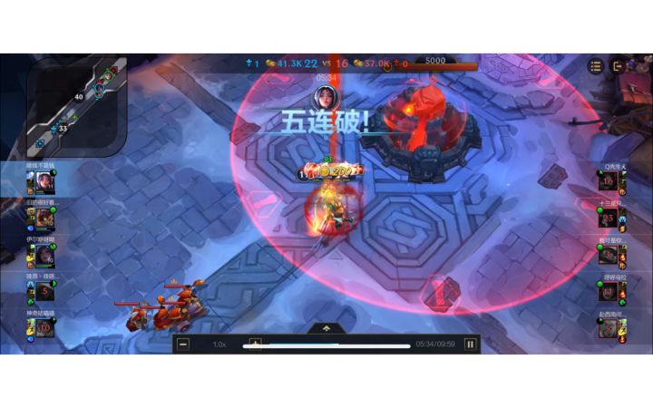 刀妹大乱斗一局两次五杀,这个英雄强度是否超标截图
