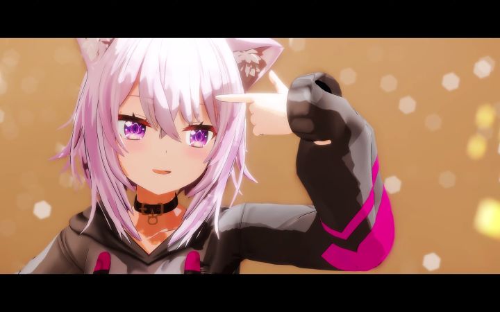 【VtuberMMD】 瘾者之夜城镇乐队【猫又小粥】【搬运】截图