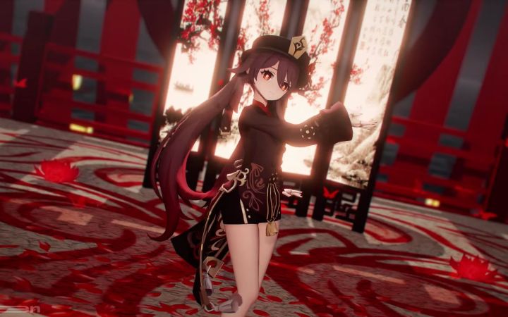 【原神MMD】广寒宫【胡桃】【搬运】截图