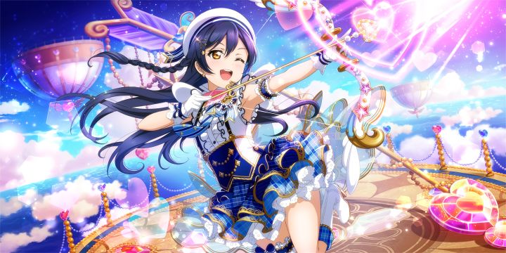 【LL群星闪耀】UR展示——【园田海未-蓝色爱神】截图