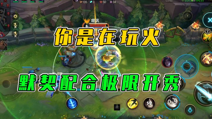 LOL手游:你是在玩火,默契配合极限开秀截图