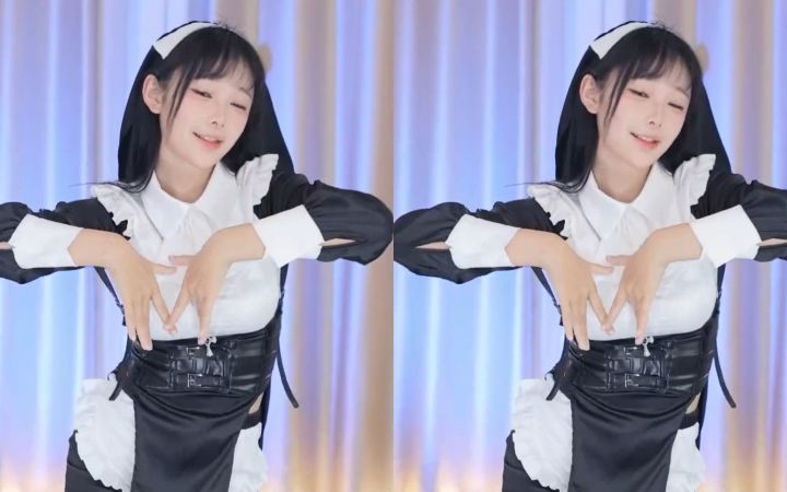 【鱼子酱】《Rollin'》修女套装 直播跳舞录屏截图