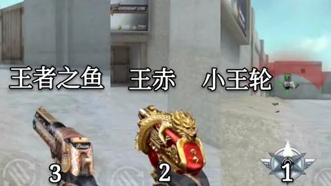 cf手游:三把平民王者副武器,2有点小氪金,第1威力最大!#cf#穿越火线 #穿越火线手游截图