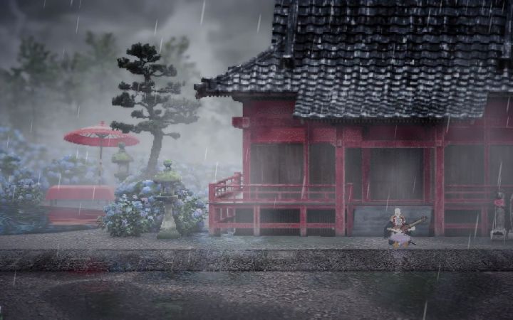 和风动作《雨魂》预告片 2D横卷轴箱庭冒险截图