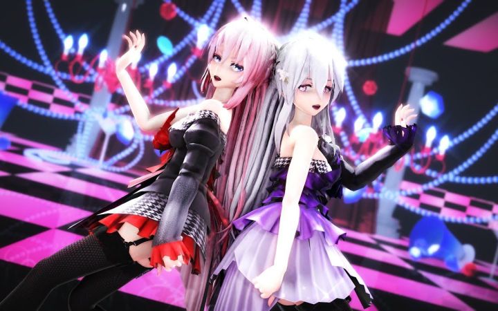 【MMD】一心不乱【Luka×Haku】【搬运】截图