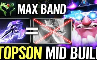 TOPSON中单火枪手，双系带+法师克星VS拉席克【DOTA2】