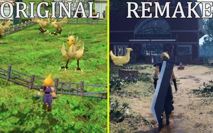【FF7R】《最终幻想7:重生》vs原著 经典场景对比截图