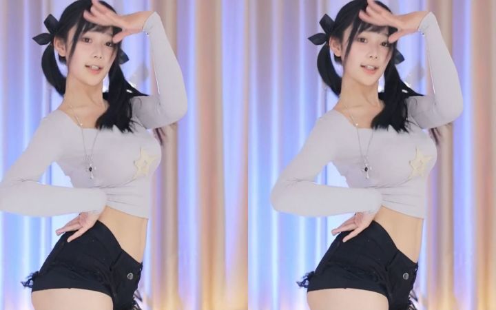【鱼子酱】《大摆锤》常服套装 直播跳舞录屏截图