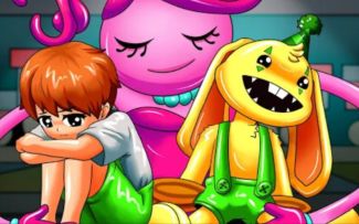 【搬运Youtube】baby长腿妈咪和baby huggy wuggy大战黑色变异怪 Poppy playtime动画