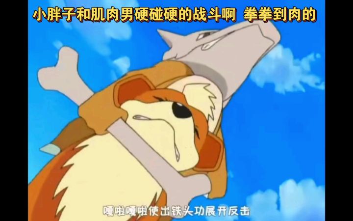精灵宝可梦 小胖子和肌肉男硬碰硬的战斗啊 拳拳到肉的截图