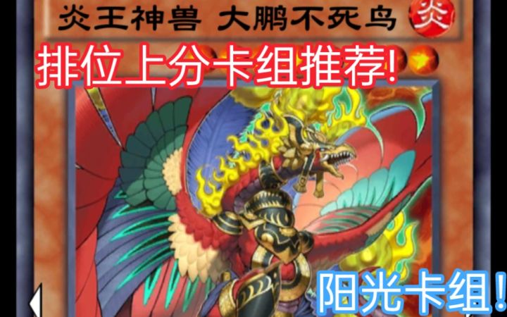 游戏王决斗链接——排位上分卡组推荐炎王大鹏鸟截图