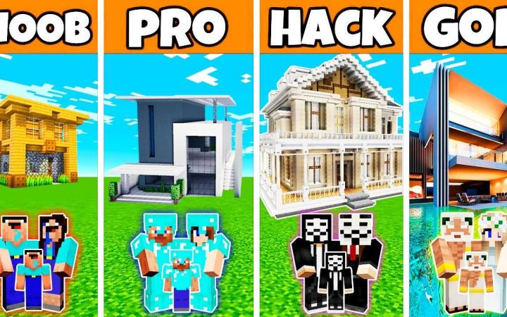 【搬运】Minecraft: 高质量房屋建造挑战赛--新手VS高手VS黑客VS上帝 by Noobas - Minecraft截图