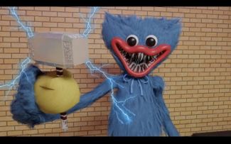 【搬运YouTube】huggy wuggy最大的力气拿到了雷神之锤第一季丨波比的游戏时间动画