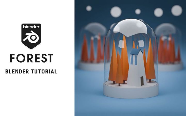 在Blender中制作Low-Poly森林 【Blender初学者教程】截图