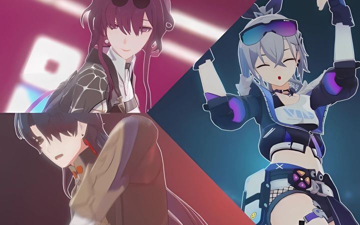 【崩铁MMD】玩火【卡芙卡&刃&银狼】【搬运】截图