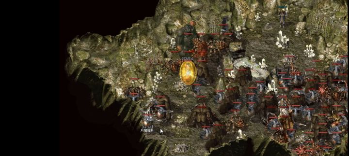 热血传奇:新区第一个单刷祭坛的法师,魔法破百,疯狂输出截图