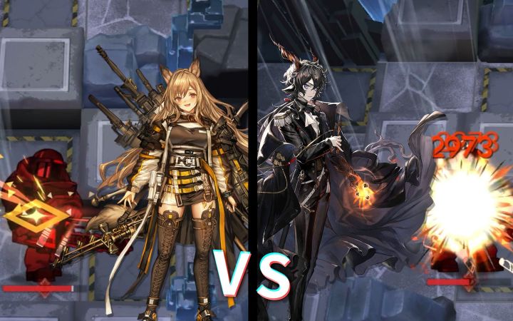小刻＆黑键持续伤害对比，好狠的对单输出【明日方舟】截图