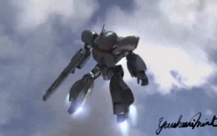 转载油管:同人制作《机动战士Z高达》亚希玛与奥古部队空中交火截图