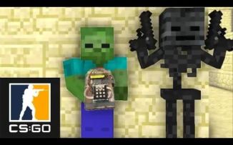 MC怪物学院动画丨CS.GO恐怖奶奶恐怖游戏挑战丨我的世界动画