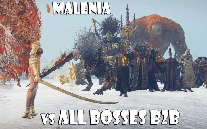《艾尔登法环》女武神大战主线BOSS截图