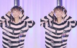 【鱼子酱】《神的随波逐流》 条纹常服套装 直播跳舞录屏