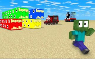 MC怪物学院动画丨All Train School color Train Eater Horror Challenge丨我的世界动画