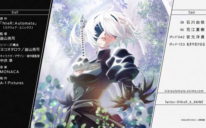 TV动画《尼尔 自动人形 Ver1.1a》预告片2B+9S 23年1月开播截图
