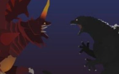 (搬运)平成红莲哥斯拉vs戴斯特洛伊亚【spino(视频作者)】截图