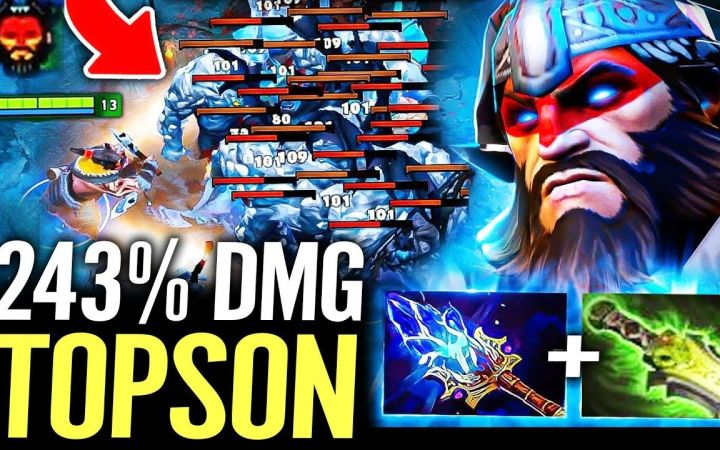 TOPSON中单兽王,13分钟A杖+后期虚灵刀超高暴击伤害【DOTA2】截图