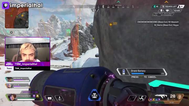 【APEX/转载】当hal和aceu在Twitch Rivals上相爱相杀截图