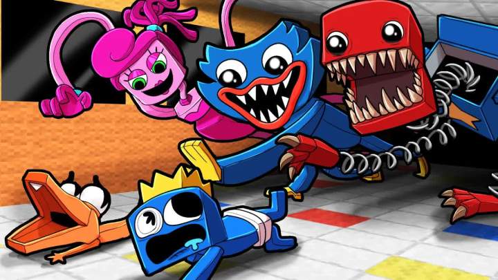 RAINBOW FRIENDS 在 PROJECT PLAYTIME 中幸存下来! (我的世界)截图