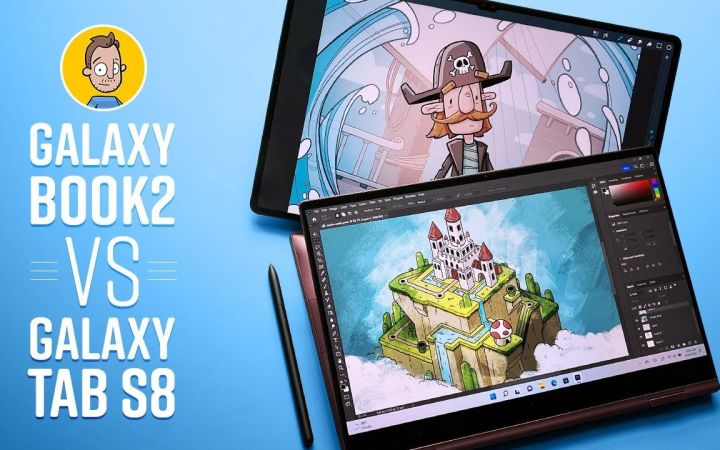 三星Galaxy Tab S8 VS Galaxy Book2 360 对比测评截图