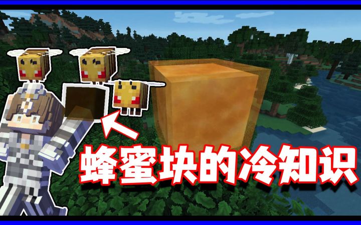 我的世界冷知识：小小的蜂蜜块，居然还有这么多作用截图