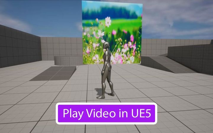 如何在虚幻引擎5中播放视频 【UE5教程】截图