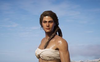 刺客信条奥德赛 雷刀无技能+仅涂油打赤膊 战魔法药剂任务女巫 噩梦难度