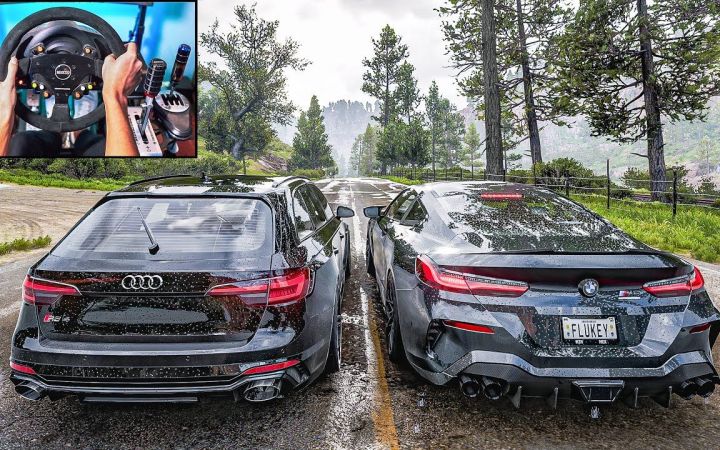 【极限竞速地平线5】奥迪 RS4 Avant & 宝马 M8 雷霆版截图